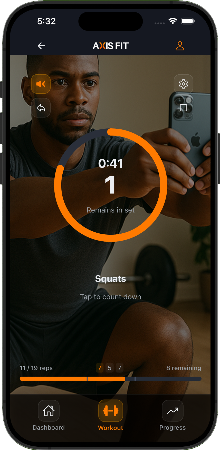 Axis Fit Squats Screen
